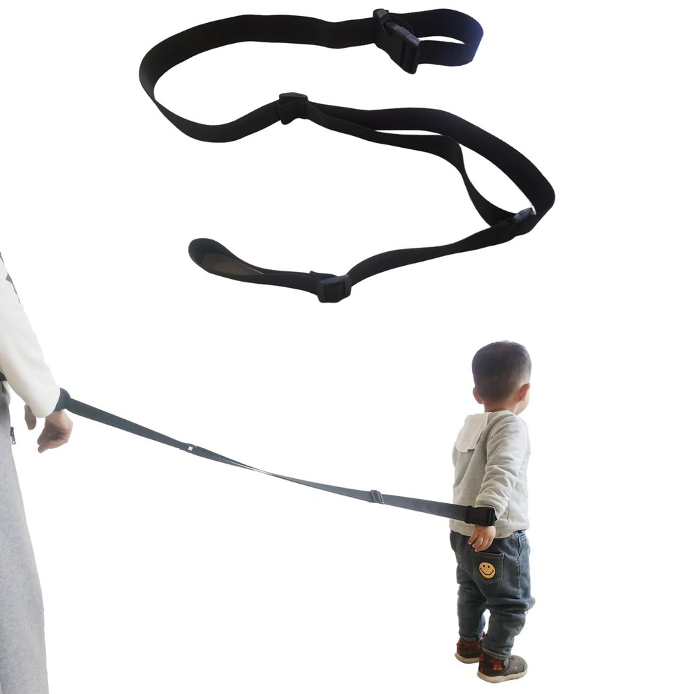 1Pcs (Black) Anti Lost Wrist Strap, Escape Proof Wrist Leash with Adjustable Retractable Tether for Older Children,with Autism, ADHD and Special Needs for Supermarket Mall Airport Park Zoo Travel