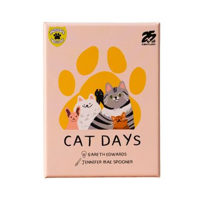 25th Century Games Cat Days Card Game  Valentines Day Game for Couples and Cat Lovers  Cozy Two Player Strategy Game with Cute Cat Art  Ages 6+