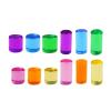 EHJRE 12 Pieces Rainbow Building Blocks Set Stacking Toy Rainbow Acrylic GEM Cylinders Blocks view 1