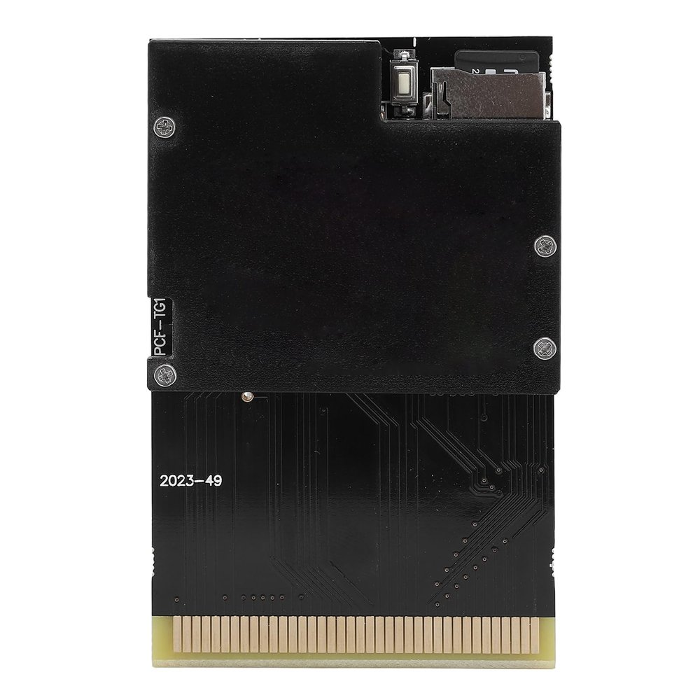 Yunir 1000 in 1 Video Game Cartridge, Built in 8GB Memory Card,Black Gold Board Flash Cartridge Card for PC Engine for TurboGrafx 16(with for PCE and for TG16)