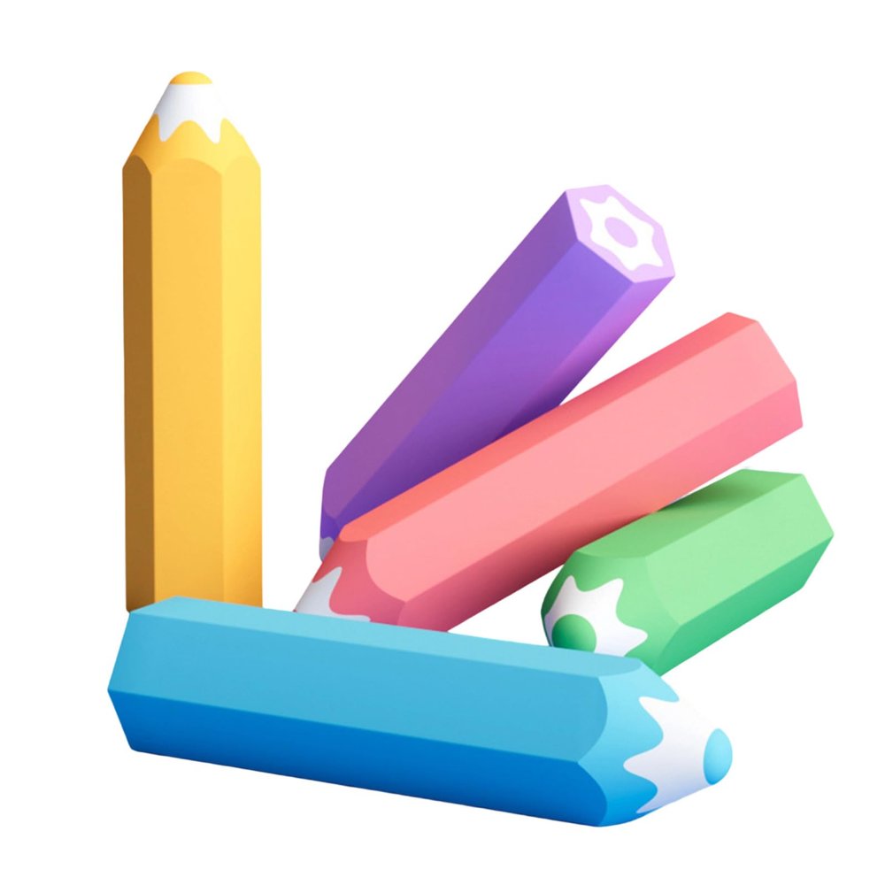 5Pieces Novelty Pencil Shape Eraser Colorful PVC Erasers Easy Erasing Hexagonal Grip for Kids Student Classroom PVC School Supplies