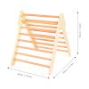 70x70x60cm Foldable Wooden Climbing Triangle Ladder Indoor Play Gym for Infants and Toddlers view 2