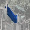 3-Foot Slope Tunnel for Playsets  Connect Towers & Safe Passage | TUSK Strong (Blue) view 3