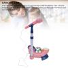 RiToEasysports Kids Microphone with Stand, ABS Sound Amplification Early Learning Karaoke Machine with Microphone for Children view 4