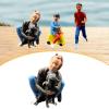 Colaxi 1/64 Miniature Figure Mini People Figurine People Figure Painted for Photo Prop Mini Architectural Accessories Ornament Decor, Woman Holding Dog view 4