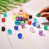 50 Pieces Dice Set, Translucent 6 Sided Colored Dices for Board Games, Math Learning, Classroom, Parties view 2