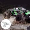 harayaa RC Car Gearbox Cover Aluminum Alloy Rear Upper Replacement CNC Machined Part Easy Installation Suitable for C8805, Silvery view 2