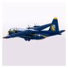 1 400 for GMUSM103 Marin Corps Lockheed C-130J Hercules Blue Angels 170000 DieCast Alloy Fighter Model Hobby Playgame Kit view 2