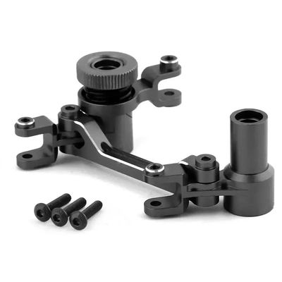 BTKCHE Metal Steering Assembly Steering Bellcranks Servo Horn Arm 8543 for trxs UDR Unlimited Desert Racer 1/7 RC Car Upgrade(Black)