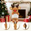 AHONEY Emotional Support Crochet Plush Christmas Deer Handmade Gifts for Men Husband Mom Dad Christmas Stocking Stuffer for Women Mini Positive Reindeer Decor for Birthday (to My Love) view 2