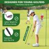 6 Pieces Kids Golf Club Set, Junior Golf Club Set Ages 4-12 Includes Stand Bag, 1# Drive, 5# Hybrid, 6/7#, 9/P# Irons and Putter Right Hand for Boys Girls,Yellow,8-12 Ages view 3