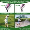 6 Pieces Kids Golf Club Set, Junior Golf Club Set Ages 4-12 Includes Stand Bag, 1# Drive, 5# Hybrid, 6/7#, 9/P# Irons and Putter Right Hand for Boys Girls,Yellow,8-12 Ages view 4