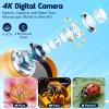 1000X Handheld Microscope for Kids, 4K 2.4" Screen Digital Kids Microscopes with 12 Slides, Portable Edu Toys Gifts for Age 3 4 5 6 7 8 9 10 11 12 Year Old Boys Girls Children Students (Yellow) view 3
