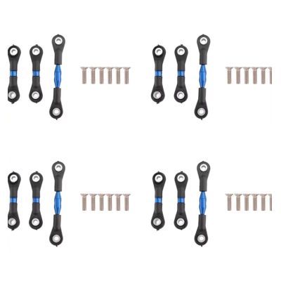 Compatible with Tamiya for TT-01 1/10 Remote Control Car Upgrade Parts Modification Accessories 12Pcs Steering Rod Link Tie RC Car Accessories