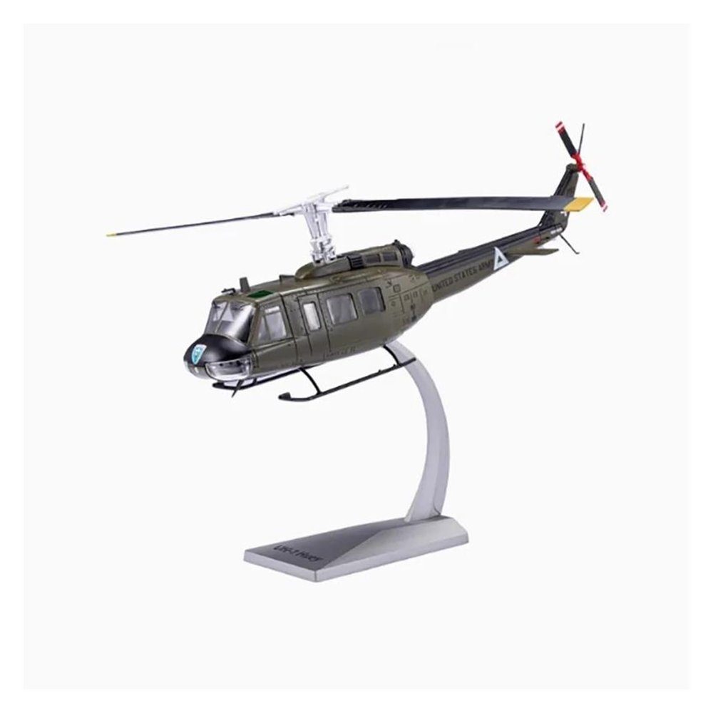 ZFQSEXTWT 1 48 for Army Bell UH1 Huey Helicopter Replica Pre-Build Military Aircraft Model Metal for Friends Hobby Playgame Kit