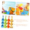 Beaupretty Beach Sand with Lightweight Plastic Shovels Rakes and Sand Sifters for Outdoor Party Fun and Backyard Digging Play Random Color view 2