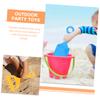 Beaupretty Beach Sand with Lightweight Plastic Shovels Rakes and Sand Sifters for Outdoor Party Fun and Backyard Digging Play Random Color view 3