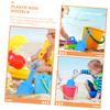 Beaupretty Beach Sand with Lightweight Plastic Shovels Rakes and Sand Sifters for Outdoor Party Fun and Backyard Digging Play Random Color view 4