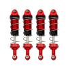 Rc Repairs Parts For MJX H16 16207 For WLtoys 144001 For MN128 MN86 MN86KS 1/16 1/12 4pcs Metal Shock Absorber Damper RC Car Upgrade Parts(Red) view 1