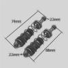Rc Repairs Parts For MJX H16 16207 For WLtoys 144001 For MN128 MN86 MN86KS 1/16 1/12 4pcs Metal Shock Absorber Damper RC Car Upgrade Parts(Red) view 2