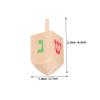 DECHOUS 10 Pcs Wooden Spinning Tops for Handcrafted Gyro Smooth Stable Spin Educational Wooden Dreidels for Home Party and Outdoor Fun view 2