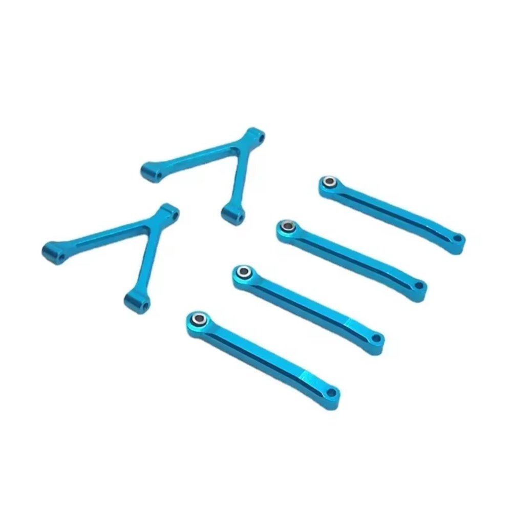Rc Accessories For SG-2801 SG2801 For Mini Alloy D90 Metal Upgraded Connecting Rod Set RC Car Spare Parts(Blue)