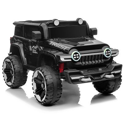 12V Ride On Toys - Double Seat FL-3588 Electric Vehicle,Kids' Electric Vehicles with Remote Control,23"40"21",Black