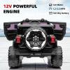 12V Ride On Toys - Double Seat FL-3588 Electric Vehicle,Kids' Electric Vehicles with Remote Control,23"40"21",Black view 2