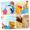 Abaodam Beach Sand with Plastic Shovels Rakes Sifters for Digging Outdoor Sandbox Garden Play Safe for Boys Fun Random Color view 2