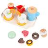 Beaupretty Wooden Pretend Play Afternoon Tea for Realistic Lightweight Teapot Educational Simulation for Tea Party and Role Play view 1