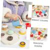 Beaupretty Wooden Pretend Play Afternoon Tea for Realistic Lightweight Teapot Educational Simulation for Tea Party and Role Play view 3