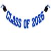 2026 Graduation Decorations - Blue Glitter Class of 2026 Banner, We are So Proud of You, Congrats Grad 2026, 2026 Graduation Party Decorations (Pre-Assembly) (Blue) view 1