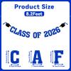 2026 Graduation Decorations - Blue Glitter Class of 2026 Banner, We are So Proud of You, Congrats Grad 2026, 2026 Graduation Party Decorations (Pre-Assembly) (Blue) view 2