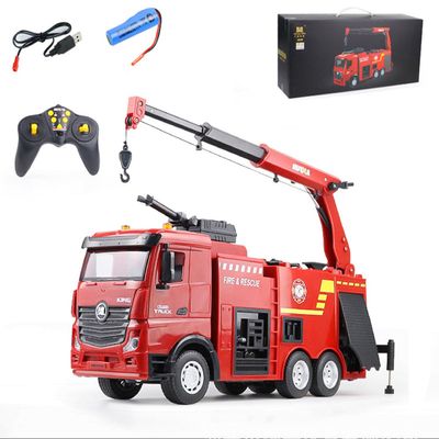 TOUCAN RC HOBBY 1/18 1362 Remote Control Fire Fighting Truck 2.4G 9CH Sprinkler Car for Age 14+