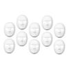 Beaupretty 10pcs White Paper Paintable Masks for DIY Masquerade Costume Lightweight Unisex Blank Full Face Masks for Festival Cosplay Party Dance School Activities view 1