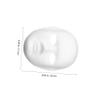 Beaupretty 10pcs White Paper Paintable Masks for DIY Masquerade Costume Lightweight Unisex Blank Full Face Masks for Festival Cosplay Party Dance School Activities view 2