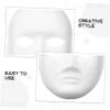 Beaupretty 10pcs White Paper Paintable Masks for DIY Masquerade Costume Lightweight Unisex Blank Full Face Masks for Festival Cosplay Party Dance School Activities view 3