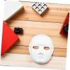 Beaupretty 10pcs White Paper Paintable Masks for DIY Masquerade Costume Lightweight Unisex Blank Full Face Masks for Festival Cosplay Party Dance School Activities view 4