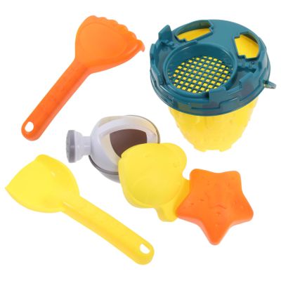 Abaodam Beach Cartoon Sand Digging Bucket Shovel Push Cart Summer Playthings for Outdoor Fun Safe Smooth Surface