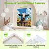 ajepon Cow Paint by Numbers Kit for Kids with Frame - Highland Cow Paint by Number for Kids, Kid Painting by Number Kits Age 6-8 for Home Wall Decor 8X8inch (with Wooden Easel) view 2