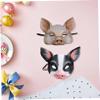 BCOATH 4pcs Costume Party and Halloween Breathable Animal Masquerade Masks for Women Versatile Cosplay Prop for Carnival and Themed Dress Up view 4