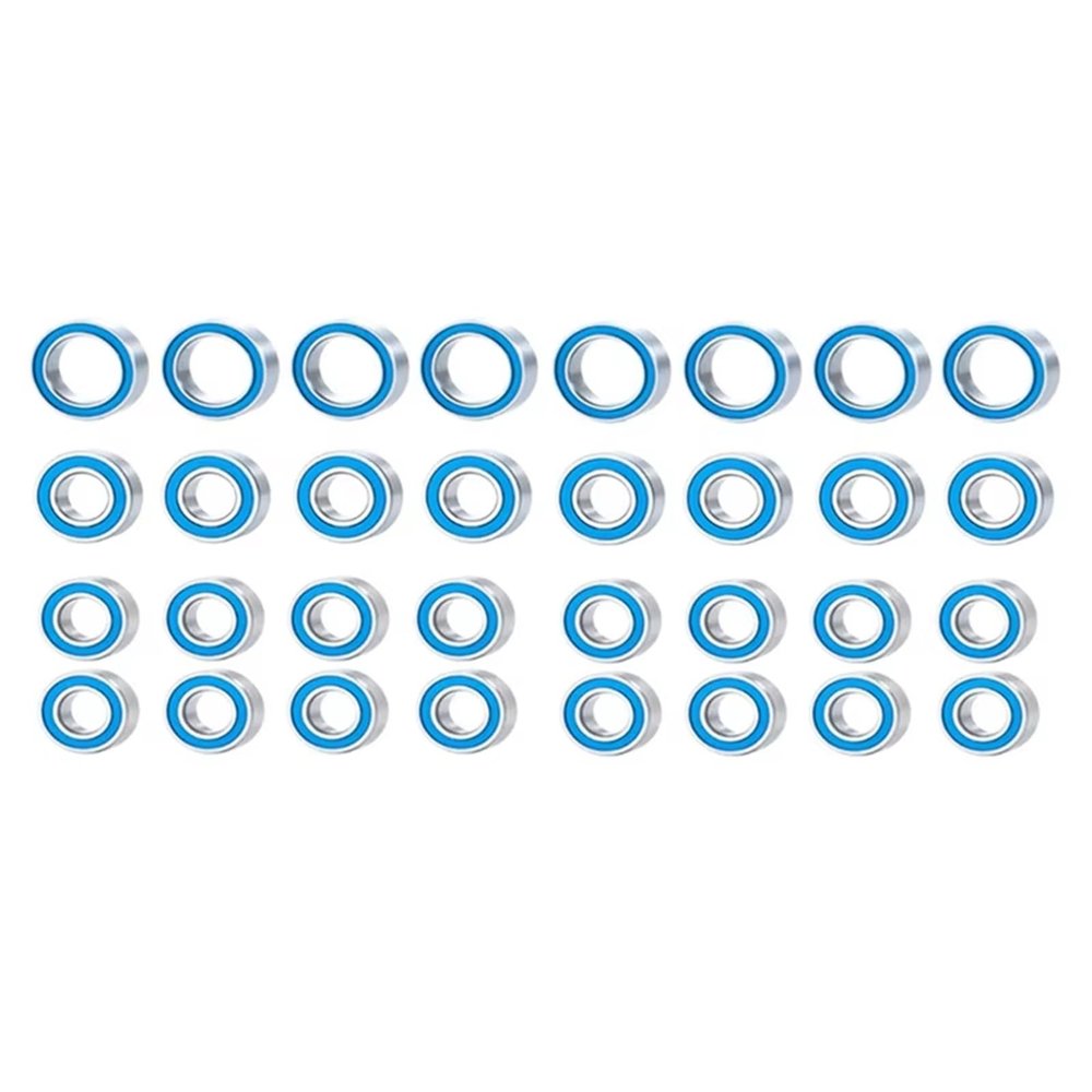 Compatible with Tamiya for TT02 TT-02D 1/10 RC Car Upgrades Parts Accessories 32PCS R32 Rubber Sealed Ball Bearing Kit RC Repair Parts