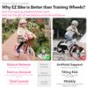 RoyalBaby Girls Bike, Stargirl EZ Kids Bike Balance and Pedal Bicycle with Basket, 12 Inch Toddlers to Big Kids 2-4 Years, Cream Pink view 2