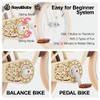 RoyalBaby Girls Bike, Stargirl EZ Kids Bike Balance and Pedal Bicycle with Basket, 12 Inch Toddlers to Big Kids 2-4 Years, Cream Pink view 3