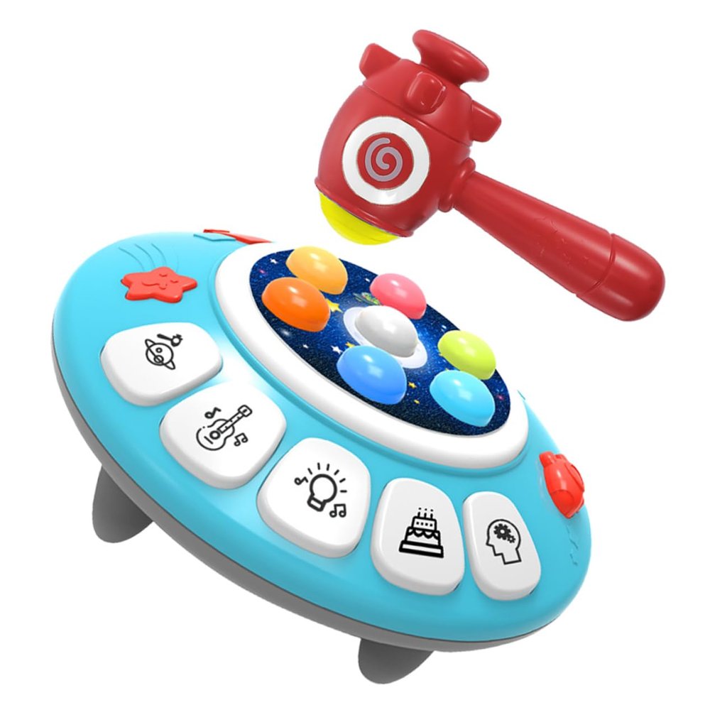 Uonlytech Interactive Whack Game with Bright Cartoon Design Plastic Educational Pounding for Early Development and Motor Skills Enhancement Smooth Edges for Boys