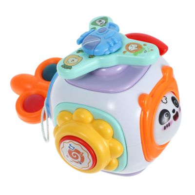 Uonlytech Montessori Busy Cube for Lightweight Sensory Activity Ball with Multiple Functions Safe Plastic Fine Motor Skill Development Travel-Friendly Educational for Preschool Boys