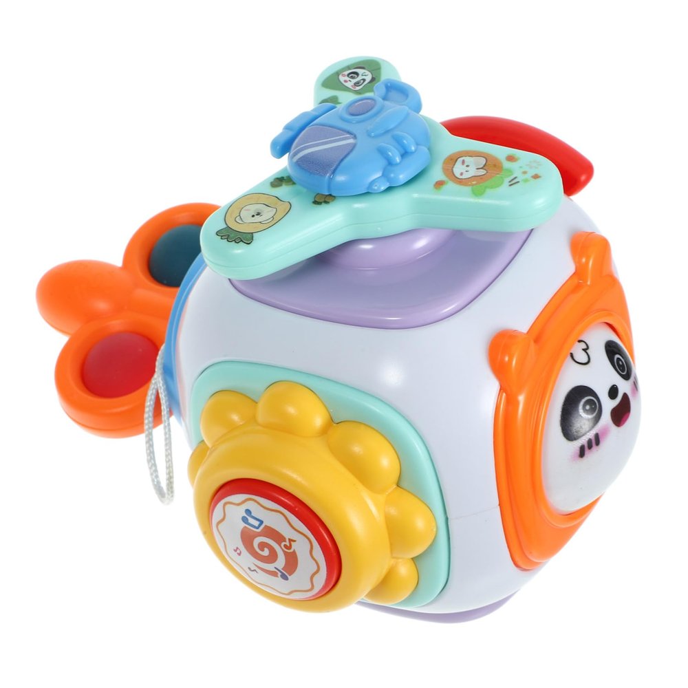 Uonlytech Montessori Busy Cube for Lightweight Sensory Activity Ball with Multiple Functions Safe Plastic Fine Motor Skill Development Travel-Friendly Educational for Preschool Boys