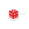 Abaodam 10pcs Transparent Red Acrylic Dice Set Rounded Corner Game Tools for Board Games Math Teaching Props Party Entertainment Educational Activities view 2