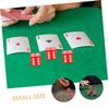 Abaodam 10pcs Transparent Red Acrylic Dice Set Rounded Corner Game Tools for Board Games Math Teaching Props Party Entertainment Educational Activities view 3