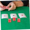 Abaodam 10pcs Transparent Red Acrylic Dice Set Rounded Corner Game Tools for Board Games Math Teaching Props Party Entertainment Educational Activities view 4